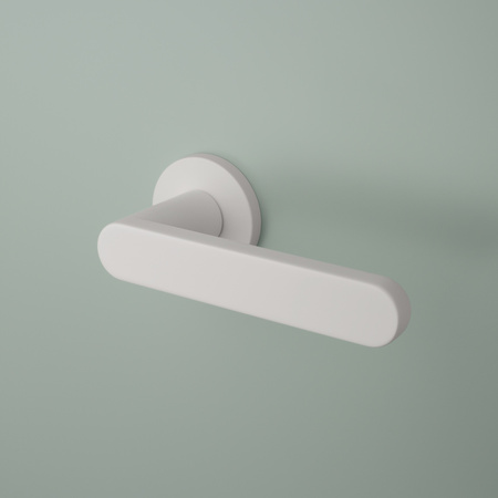 Klamka Aprile Alora Slim R 7mm - biała