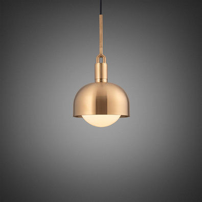 Lampa wisząca Buster+Punch Forked Pendant Shade Globe Opal Medium złota/opal