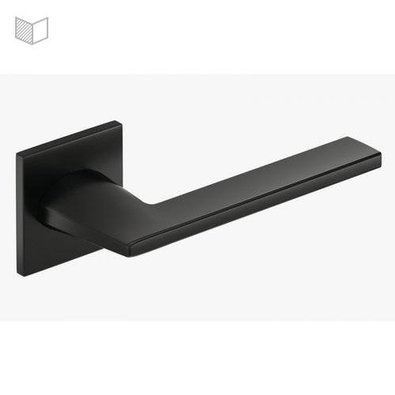 Klamka Corona Harmony Slim - Na szyldzie kwadratowym, czarna