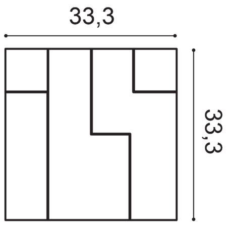 Panel ścienny 3D Orac Decor W102 Cubi