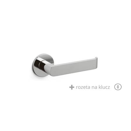 Klamka Olivari Beta chrom + rozeta na klucz
