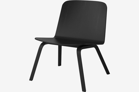 Krzesło Bolia Palm veneer lounge chair - dąb czarny