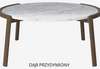 Stolik kawowy Bolia Mix Coffee table Ø94cm - biały marmur