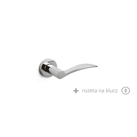 Klamka Olivari Agata chrom + rozeta na klucz