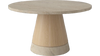 Stolik kawowy Bolia Piro Coffee Table Ø60cm dąb bielony / trawertyn