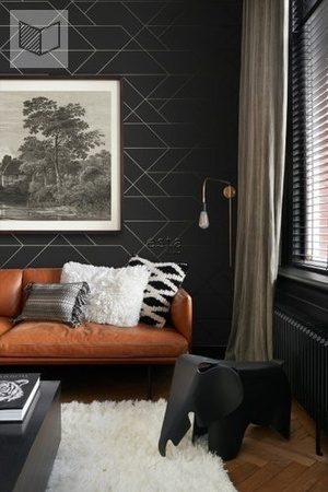 Tapeta Esta Home Black&White with a splash of gold - 139144