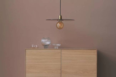 Komoda Bolia New Mood highboard - zielony/dąb bielony