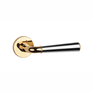 Klamka Aprile Marigold Slim R 7mm - złoty/chrom