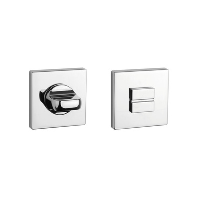 Rozeta APRILE Q SLIM 7MM LC - chrom polerowany WC 4X4