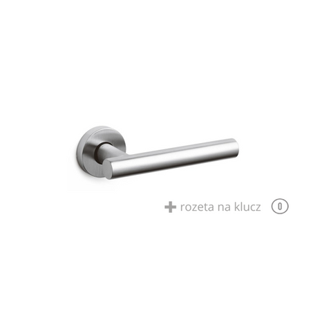Klamka Olivari Beijing chrom satyna + rozeta na klucz