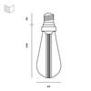 Żarówka LED Buster+Punch Buster Bulb dymiona - bez ściemniacza