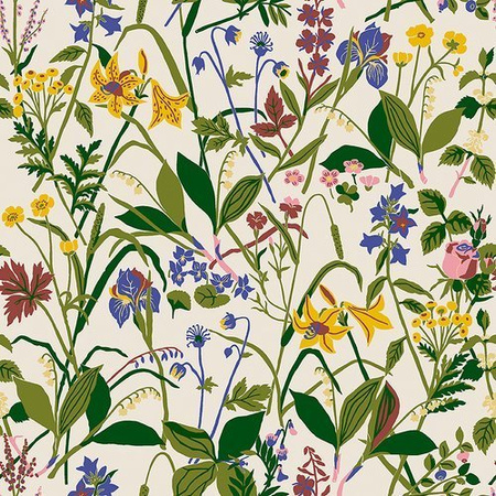 Tapeta Boras Tapeter Scandinavian Designers III - Ros och Lilja 1962