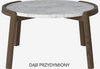 Stolik kawowy Bolia Mix Coffee table Ø65cm - biały marmur