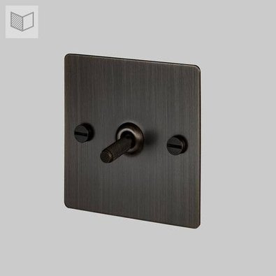 Przełącznik Buster+Punch 1G brązowy