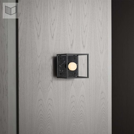 Kinkiet Buster+Punch Caged Wall 1.0 S - czarny marmur