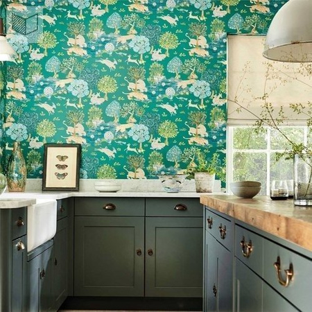 Tapeta Sanderson Caspian -  Pamir Garden 216766