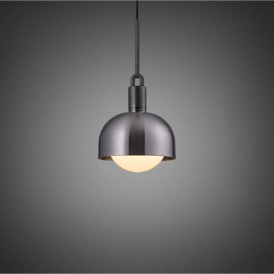 Lampa wisząca Buster+Punch Forked Pendant Shade Globe Opal Medium gun metal/opal