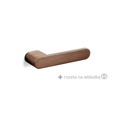 Klamka Olivari Radial miedź satyna + rozeta na wkładkę