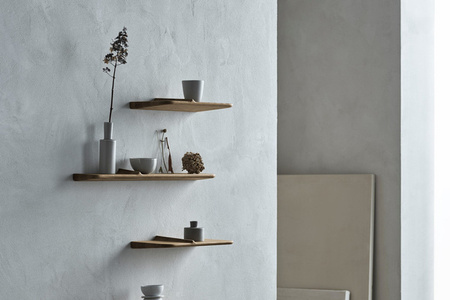 Półka Bolia Wave Shelf 70 22 cm dąb czarny