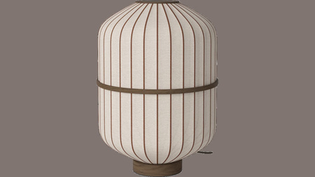 Lampa podłogowa Bolia Floor Lamp - cylinder, dark oiled oak