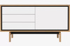 Komoda Bolia Floow sideboard small - biały/dąb