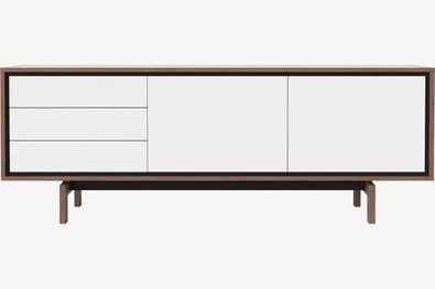 Komoda Bolia Floow sideboard - biały/orzech