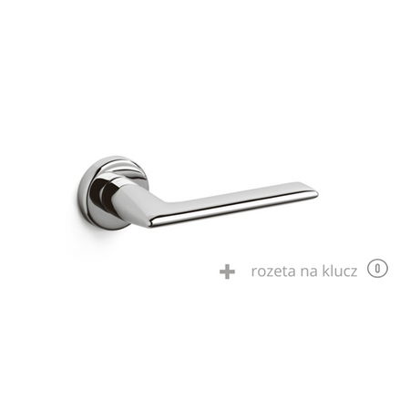 Klamka Olivari Tecno chrom + rozeta na klucz