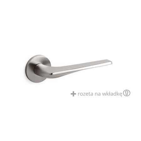 Klamka Olivari Twist stal nierdzewna + rozeta na wkładkę