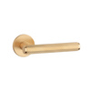 Klamka APRILE KERRIA ROZETA R SLIM 7MM KG - złoty matowy