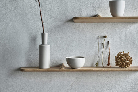 Półka Bolia Wave Shelf 70 22 cm dąb czarny