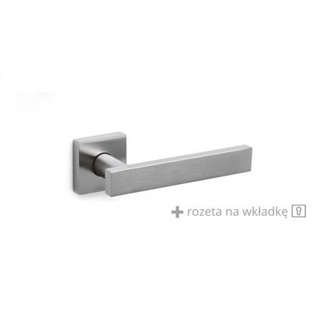 Klamka Olivari Blade chrom satyna + rozeta na wkładkę