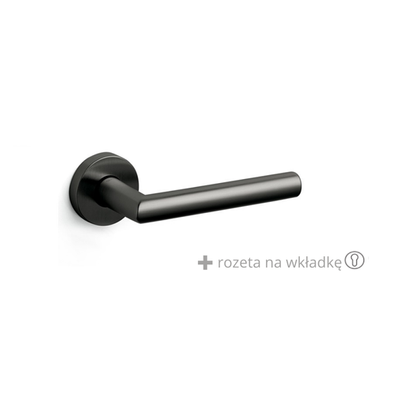 Klamka Olivari Serenella antracyt satyna + rozeta na wkładkę