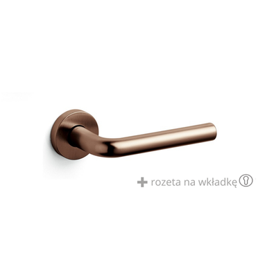 Klamka Olivari Raffaella miedź satyna + rozeta na wkładkę