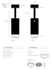 Reflektor Buster + Punch Exhaust Spot linear szary/stalowy palony