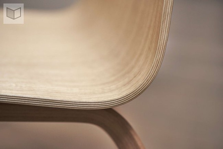 Krzesło Bolia Palm veneer lounge chair - dąb czarny