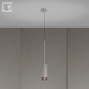 Lampa wisząca Buster + Punch Exhaust linear szary/srebrny