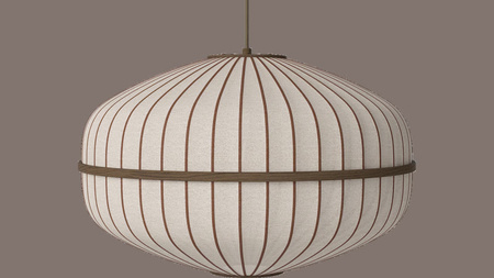 Lampa wisząca Bolia Lucén Pendant - Ellipse Ø60 x H39 cm, dark oiled oak