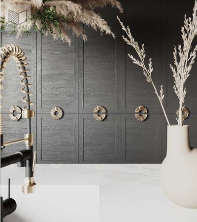 Uchwyt Pap Deco Rondo Art 0,5 S mosiądz naturalny