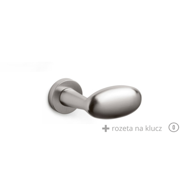 Klamka Olivari Blindo stal nierdzewna + rozeta na klucz