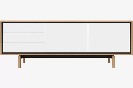 Komoda Bolia Floow sideboard - biały/dąb