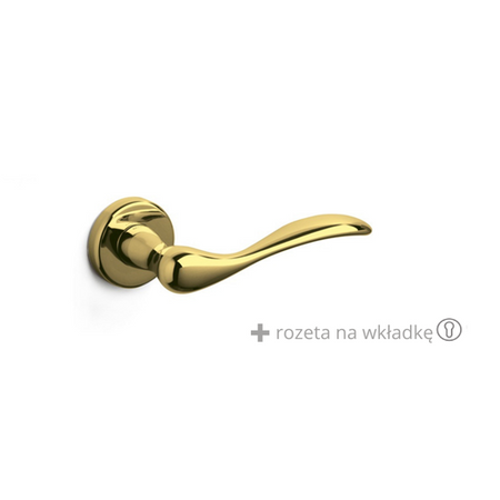 Klamka Olivari Siena złoty + rozeta na wkładkę