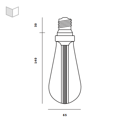 Żarówka LED Buster+Punch Buster Bulb Krystaliczna - bez ściemniacza