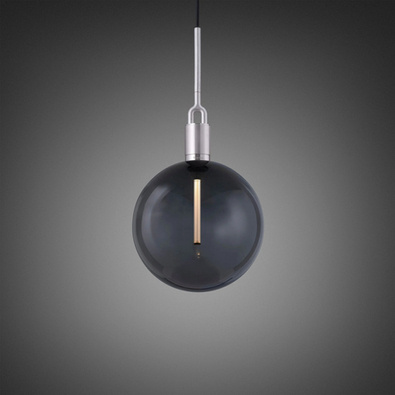 Lampa wisząca Buster+Punch Forked Pendant Globe Smoked Large srebrna/przydymiony