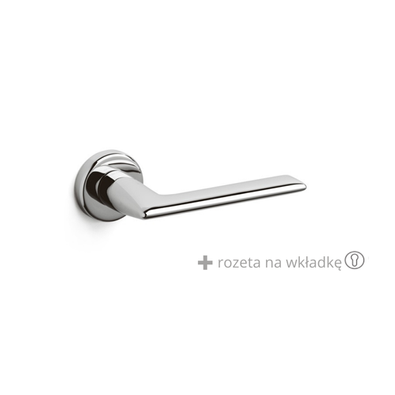 Klamka Olivari Tecno chrom + rozeta na wkładkę