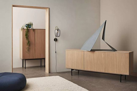 Komoda Bolia Silent highboard - dąb