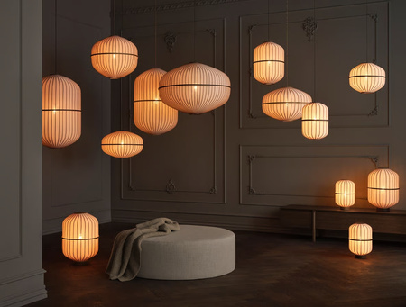Lampa wisząca Bolia Lucén Pendant - Octagon Ø40 x H33 cm, dark oiled oak
