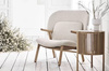 Stolik Bolia Story Side table Ø44cm - dąb bielony