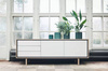 Komoda Bolia Floow sideboard - biały/orzech