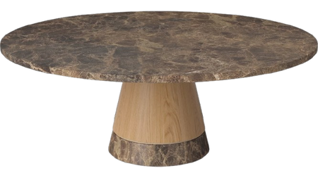 Stolik kawowy Bolia Piro Coffee Table Ø90cm dąb / marmur