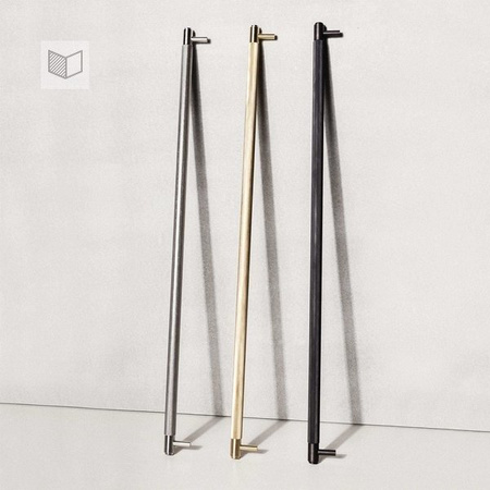 Uchwyt meblowy Buster+Punch Pull Bar Plate Cross - srebrny L-36cm